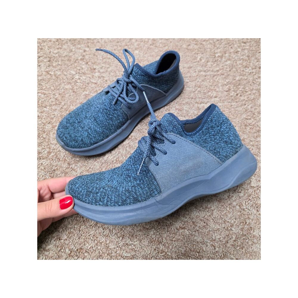 Vessi Everyday Classic Blue Knit Sneakers Size 8